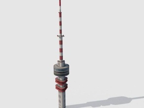 tv tower - pecs hungary buildings & structures 3d print model - Mito3D