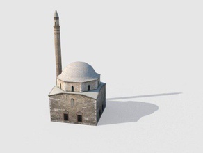 yakovali Hasan Paşa Camisi Minare - pecs Macaristan binalar ve yapılar 3d print model - Mito3D