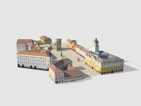 özgürlük Meydanı - pecs Macaristan binalar ve yapılar 3d print model - Mito3D