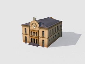 sinagog - pecs Macaristan binalar ve yapılar 3d print model - Mito3D