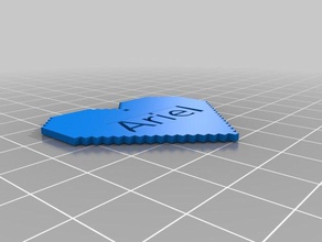 ariel's heart 2 3d print model - Mito3D