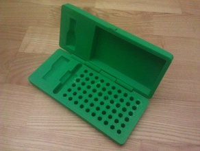 scatola esagonale bit cacciavite tozzo utensili & caselle box contenitore hex tozze 3d print model - Mito3D