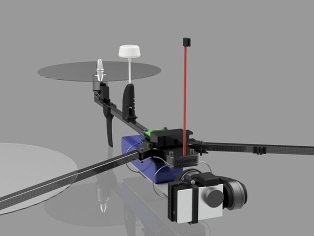 pliable émetteur post rcexplorer tricopter v3 r c véhicules de l'antenne l'émetteur 3D print model - Mito3D