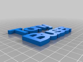 text2stl diğer openscad script kullanışlı 3d print model - Mito3D