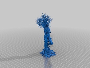 humanos árvore esculturas dríade fantasia uncanny 3d print model - Mito3D