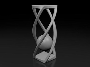 trapped sphere interactive art 3d print model - Mito3D