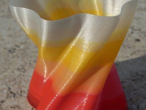 twisted floreale vaso i contenitori art fiore solidoodle 2 3 3d print model - Mito3D