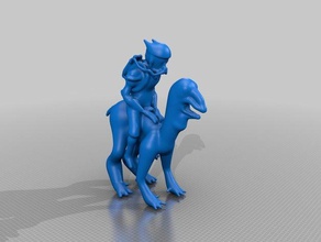 123d creature graag rider sculptures app autodesk character ipad 3d print model - Mito3D