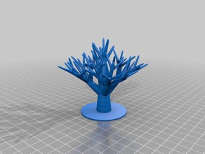 my customized tree - 5 iterations min 3 brnaches maximum 4 models 3d print model - Mito3D