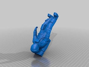 apollo-astronaut ohne Unterstützung Skulpturen apollo astronaut Galaktische interstellar mission - shuttle Raum 3d print model - Mito3D
