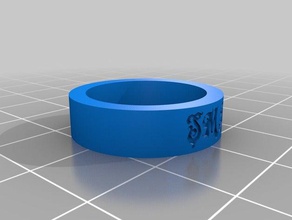 freddy my customized ring rings 3d print model - Mito3D