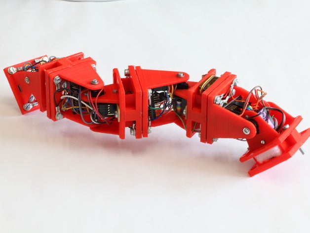 printable modular robot engineering snake 3D print model - Mito3D