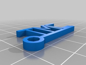 özelleştirilmiş TMK anahtarlığım Anahtarlık 3d print model - Mito3D