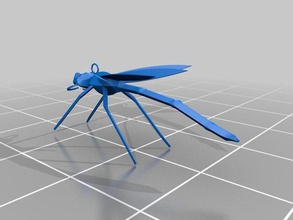 dragonfly Ohrringe Luft bug creative Kreatur Anhänger wind 3d print model - Mito3D