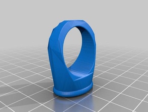 ring template female jewelry blank 3d print model - Mito3D