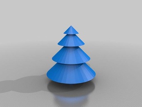 einfache Weihnachtsbaum Dekor 3d print model - Mito3D