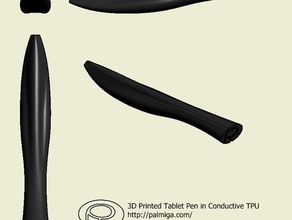 3d printed conductive tablet pen conductivity elastic filament print ergonomic flexible palmiga innovation practical rubber rubber3dprinting rubberlike thermoplastic polyurethane tpu useful 3d print model - Mito3D