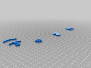 letters 3d print model - Mito3D