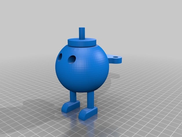 bob-omb L'impression 3d bobomb mario warwick idée studio 3D print model - Mito3D