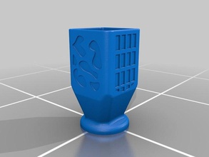 cúbicos de la copa cocina comedor 3d cáliz funky groovy industrias taza impresión listo square tp 3d print model - Mito3D
