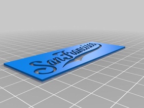san francisco sanat araçları özelleştirilmiş 3d print model - Mito3D