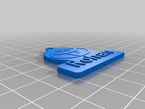rohan llave del coche anillo llaveros personalizado 3d print model - Mito3D