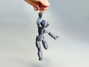 robot articulé modèle de robots joint à rotule ball jointed figure le 3d print model - Mito3D
