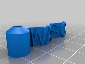 wasc flag games customized 3d print model - Mito3D