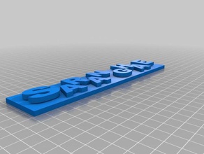 saranghae block letters 3d printing 3d print model - Mito3D