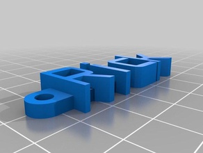rick organização personalizado 3d print model - Mito3D