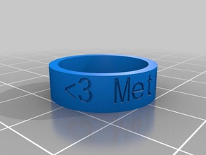 mette los anillos personalizado 3d print model - Mito3D