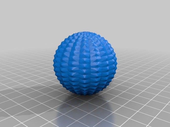 meine angepasste parametrische Seeigel math Kunst 3D print model - Mito3D
