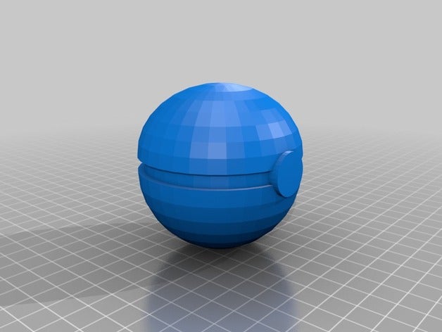 pokeball 3d-drucken ball pokemon 3D print model - Mito3D