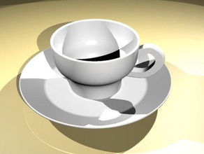 iyi bir fincan kahve içer mutfak ve yemek kap 3d print model - Mito3D