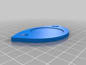 rubber pad base plate kossel 2020 3d printer parts dlt-180 3d print model - Mito3D
