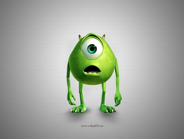 mike wazowski disney pixar's monsters inc creatures pixar 3D print model - Mito3D