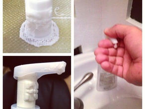 nuproto jabón de la mano protector apego los hogares attachement baño body works verde ahorrar dinero residuos despilfarro 3d print model - Mito3D