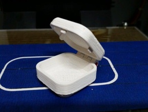 simple petite boîte les conteneurs la charnière bijoux 3d print model - Mito3D