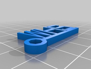 whs keychain 2 keychains customized 3d print model - Mito3D