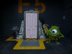 monster inc assustar porta adereços disney a pixar monsters 3d print model - Mito3D