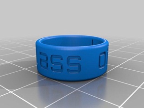 última anéis personalizado 3d print model - Mito3D