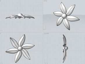 flower accessories 3d print model - Mito3D