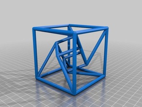 darrians distorted tesseract math art customized 3d print model - Mito3D