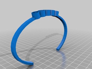customized bracelet 1 accessories 3d print model - Mito3D