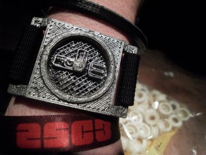 seiner Zeit sehen andere mal gucken Armbanduhr zur schau stellen 3d print model - Mito3D