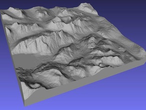 scottish highlands learning 3d map geodesy geography raised relief topographical topography 3d print model - Mito3D