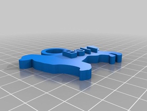 bell Anahtarlık özelleştirilmiş 3d print model - Mito3D
