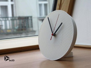 structure clock decor time wall watch 3d print model - Mito3D