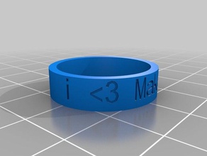 johnathans classe ring anelli su misura 3d print model - Mito3D