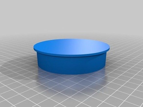 three inch mail cap containers tube 3d print model - Mito3D